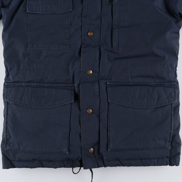 Vintage 1970s-1980'S Eddie Bauer goose down parka, size L, men's unclear navy blue type Vintage Second Hand