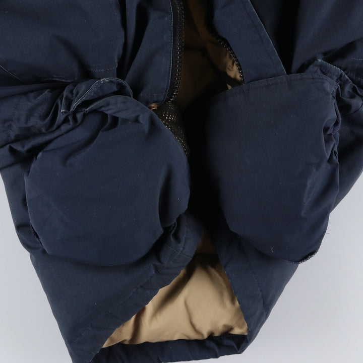 Vintage 1970s-1980'S Eddie Bauer goose down parka, size L, men's unclear navy blue type Vintage Second Hand