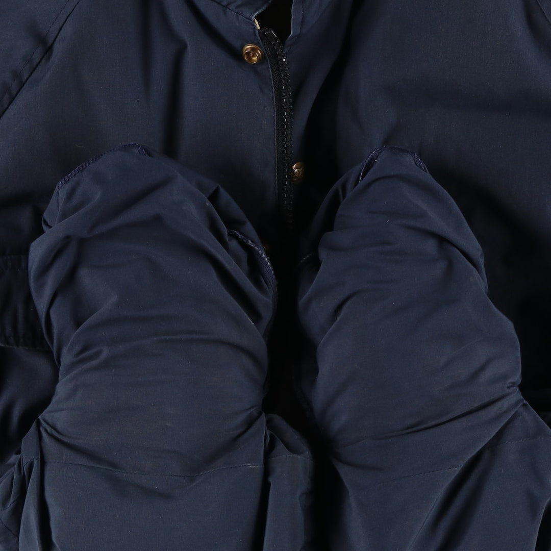 Vintage 1970s-1980'S Eddie Bauer goose down parka, size L, men's unclear navy blue type Vintage Second Hand