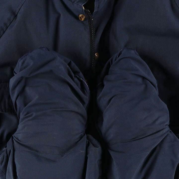Vintage 1970s-1980'S Eddie Bauer goose down parka, size L, men's unclear navy blue type Vintage Second Hand