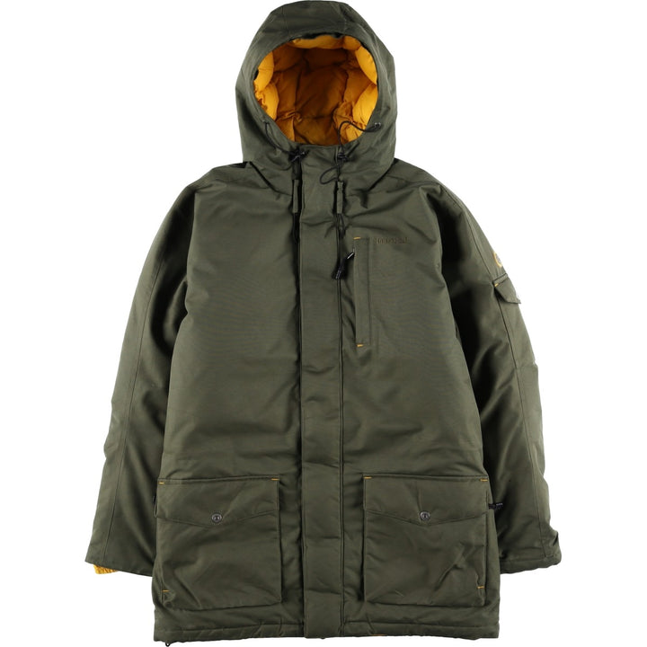 2000'S Timberland Down Parka, Men's Size S (approx.) polyester Khaki type Vintage Second Hand