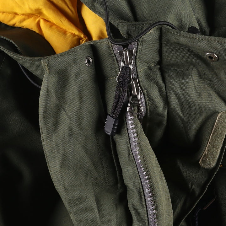 2000'S Timberland Down Parka, Men's Size S (approx.) polyester Khaki type Vintage Second Hand