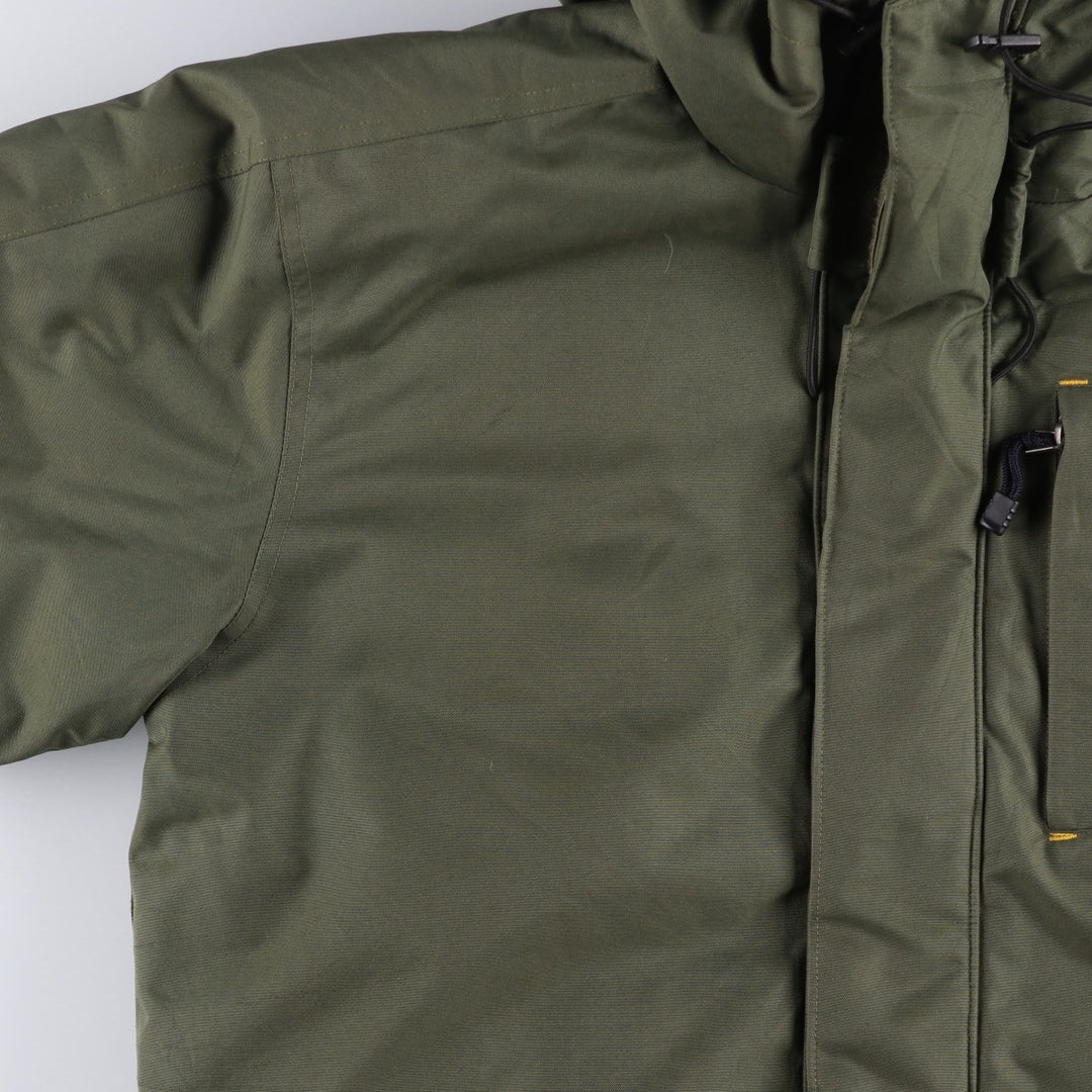 2000'S Timberland Down Parka, Men's Size S (approx.) polyester Khaki type Vintage Second Hand