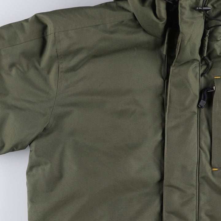 2000'S Timberland Down Parka, Men's Size S (approx.) polyester Khaki type Vintage Second Hand