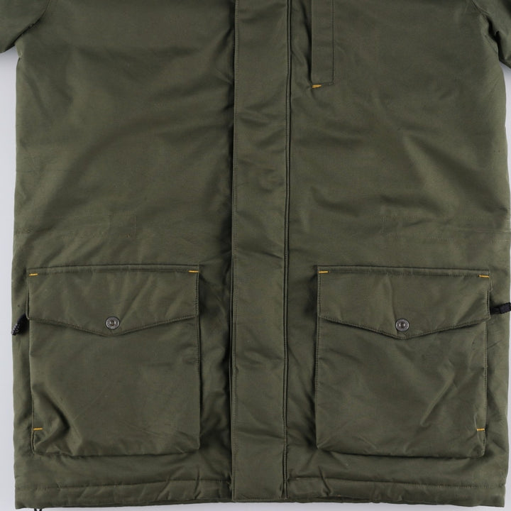 2000'S Timberland Down Parka, Men's Size S (approx.) polyester Khaki type Vintage Second Hand
