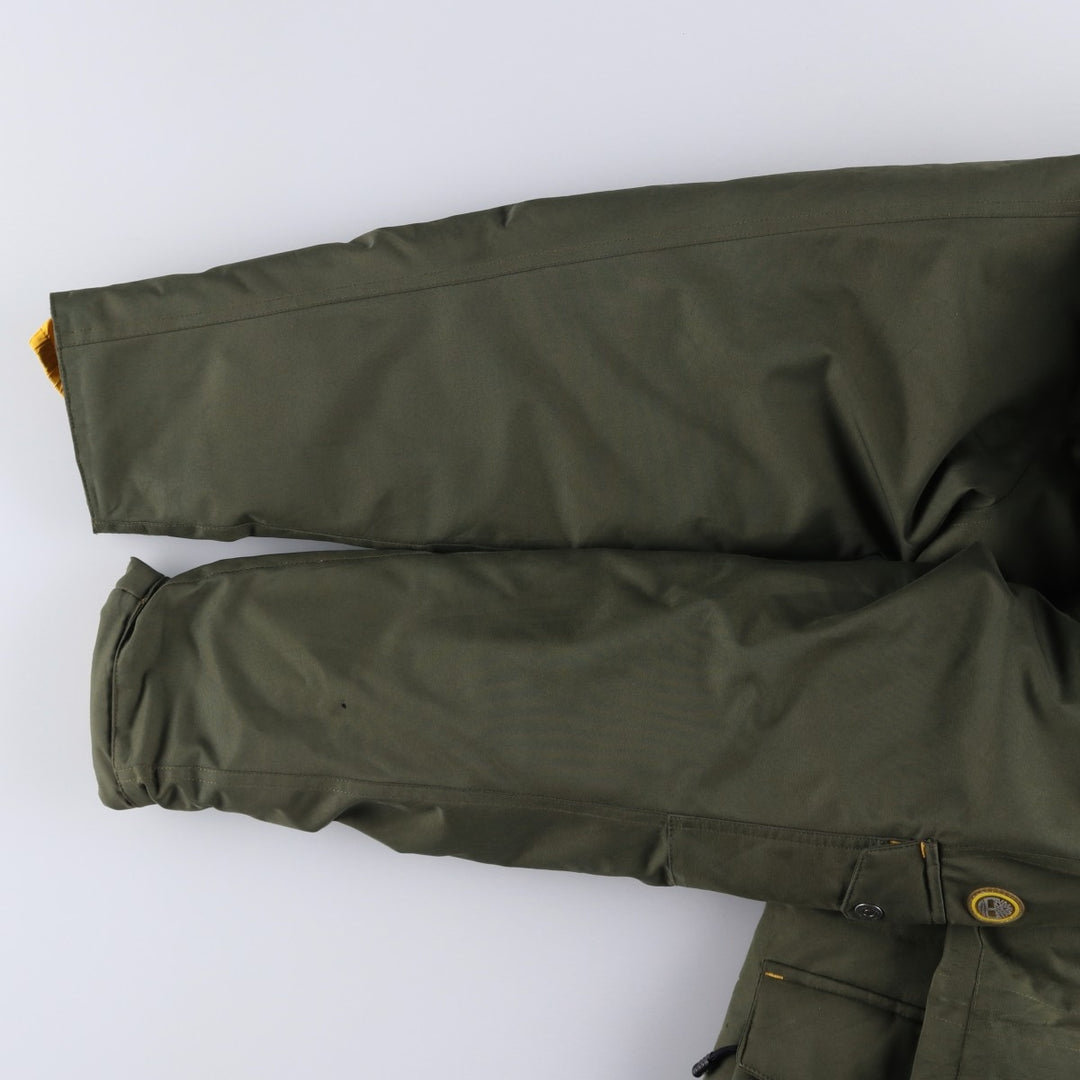 2000'S Timberland Down Parka, Men's Size S (approx.) polyester Khaki type Vintage Second Hand