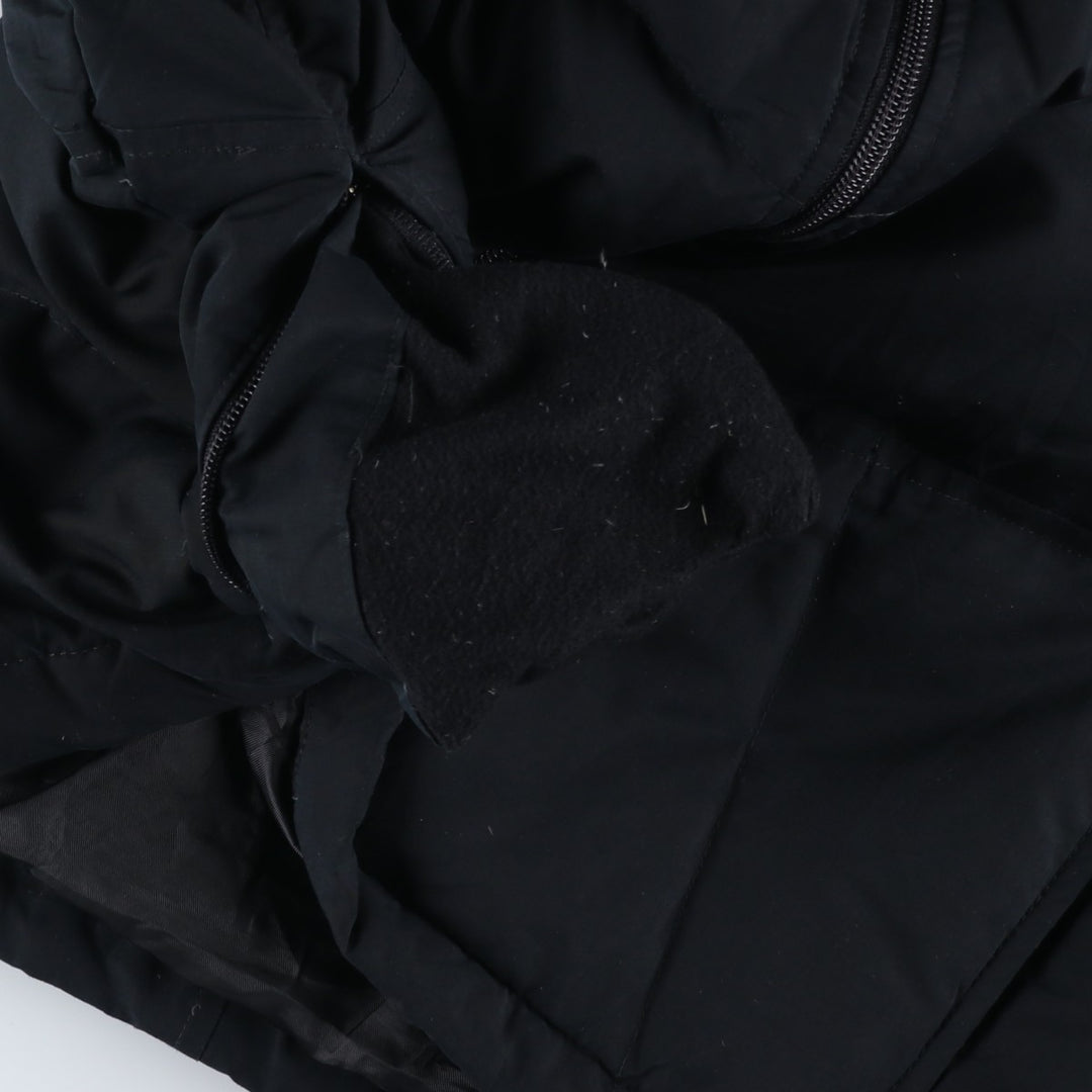 90'S - Vintage Eddie Bauer goose down jacket, men's size M polyester black type Vintage Second Hand