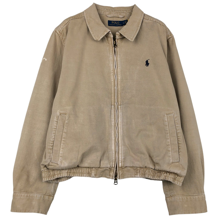 Ralph Lauren POLO RALPH LAUREN Swing Top Sport Jacket, Women's Size L (approx.) cotton Beige type Vintage Second Hand