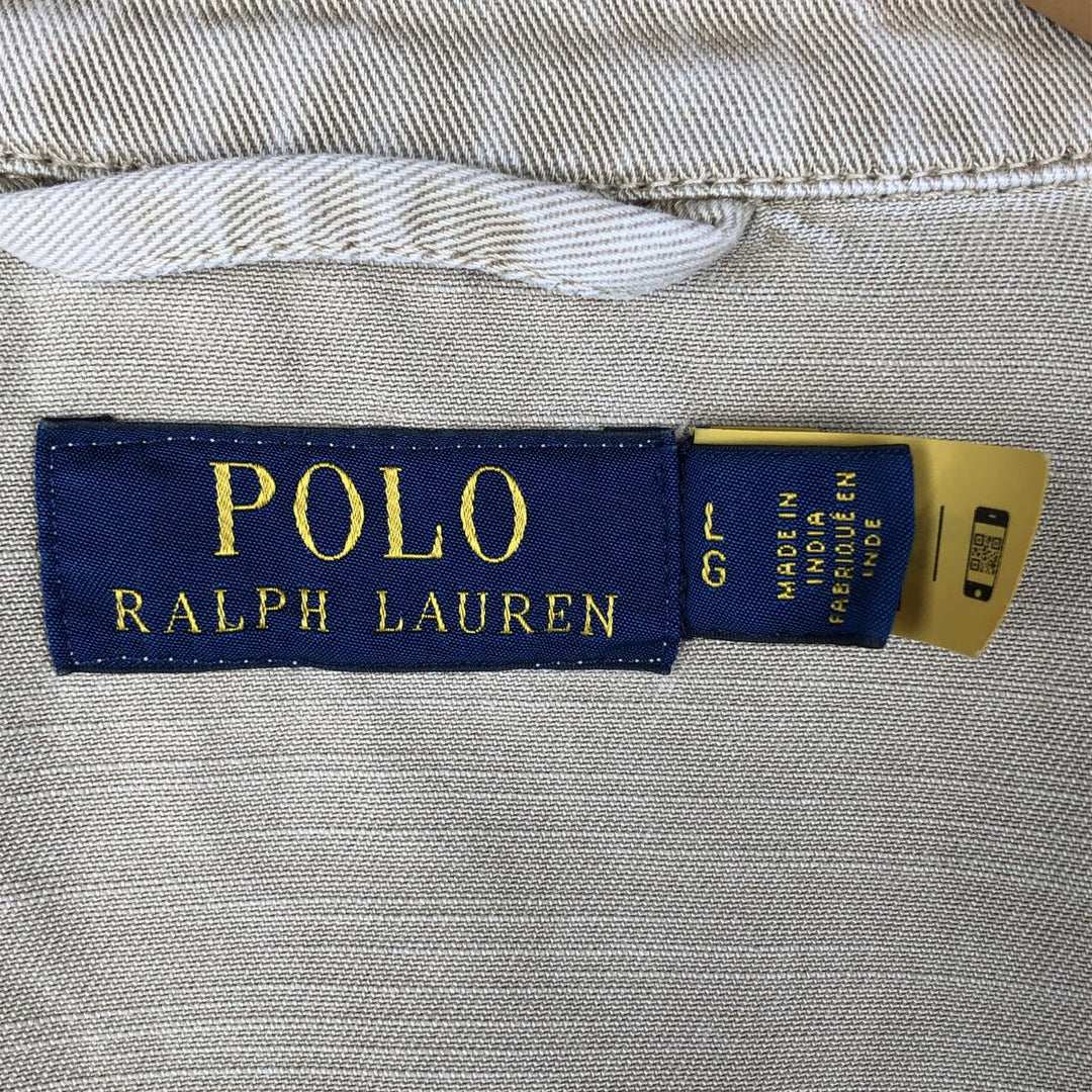 Ralph Lauren POLO RALPH LAUREN Swing Top Sport Jacket, Women's Size L (approx.) cotton Beige type Vintage Second Hand