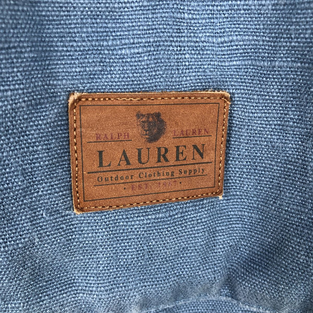 Ralph Lauren linen jacket, women's size L (approx.) linen blue type Vintage Second Hand