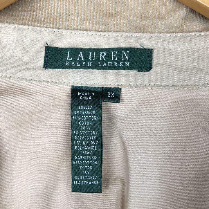Ralph Lauren hunting jacket, women's size XXL (approx.) cotton Beige type Vintage Second Hand