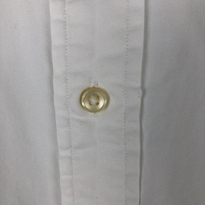 Ralph Lauren POLO by Ralph Lauren CUSTOM FIT Long-Sleeve Button-Down Shirt, Men's Size S (approx.) cotton white type Vintage Second Hand
