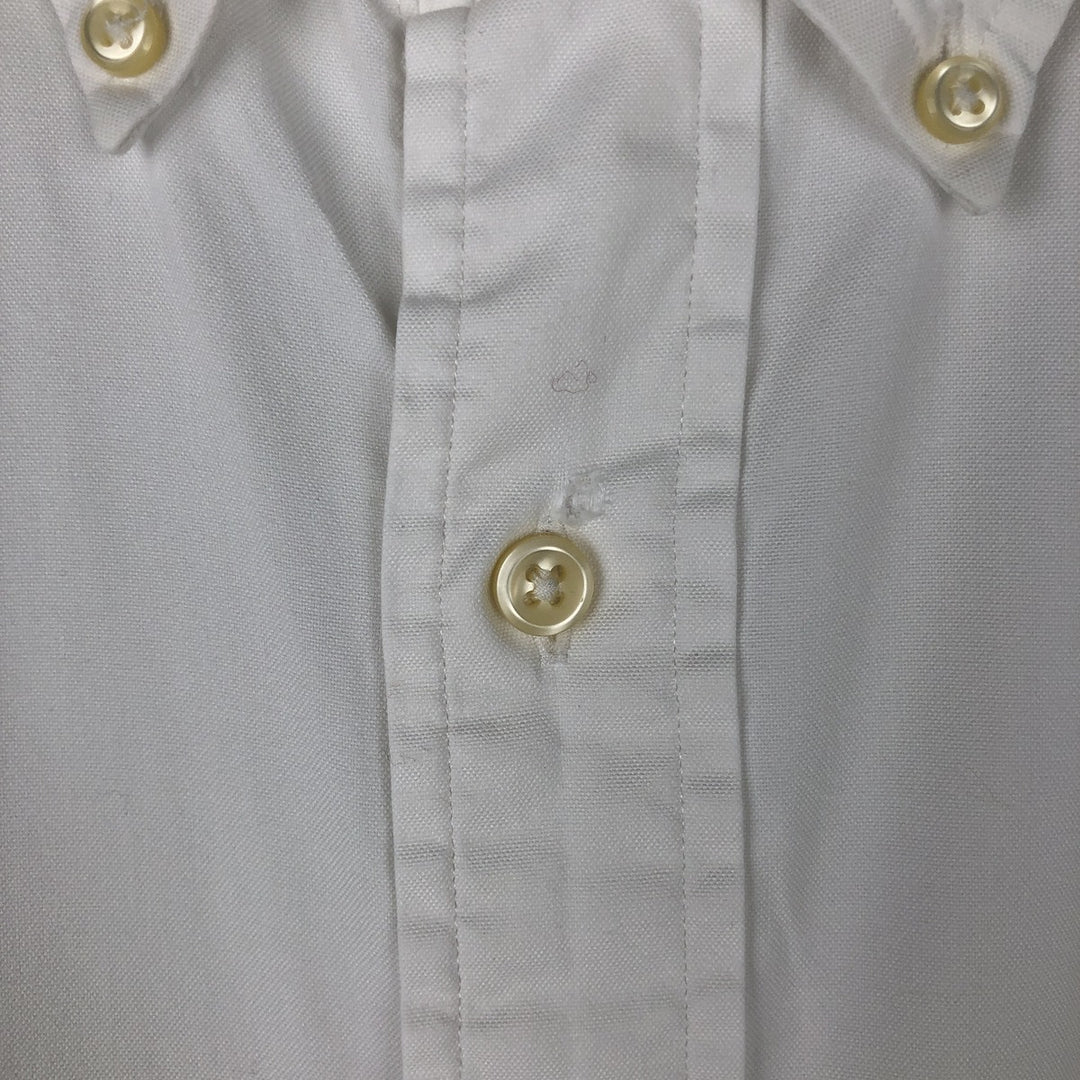 Ralph Lauren POLO by Ralph Lauren CUSTOM FIT Long-Sleeve Button-Down Shirt, Men's Size S (approx.) cotton white type Vintage Second Hand