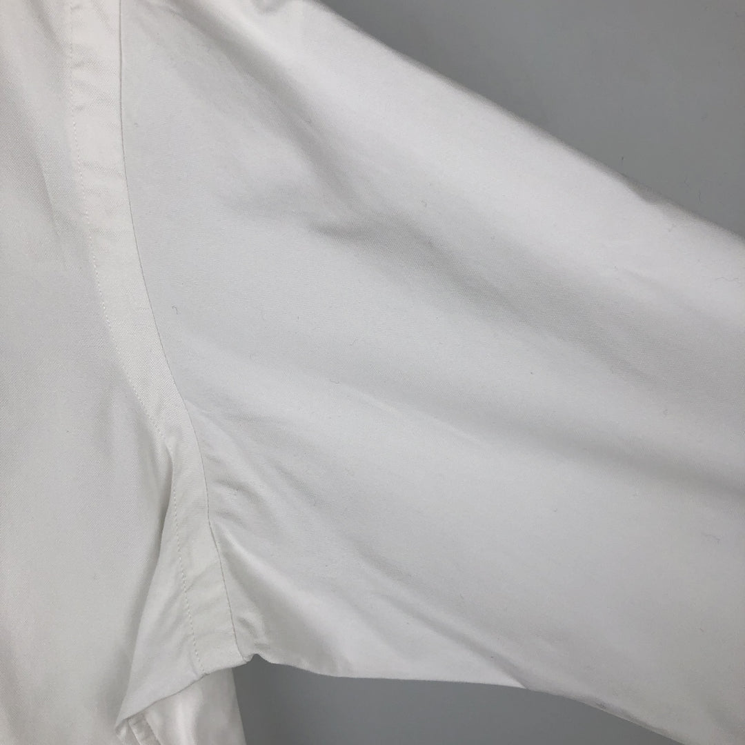 Ralph Lauren POLO by Ralph Lauren CUSTOM FIT Long-Sleeve Button-Down Shirt, Men's Size S (approx.) cotton white type Vintage Second Hand