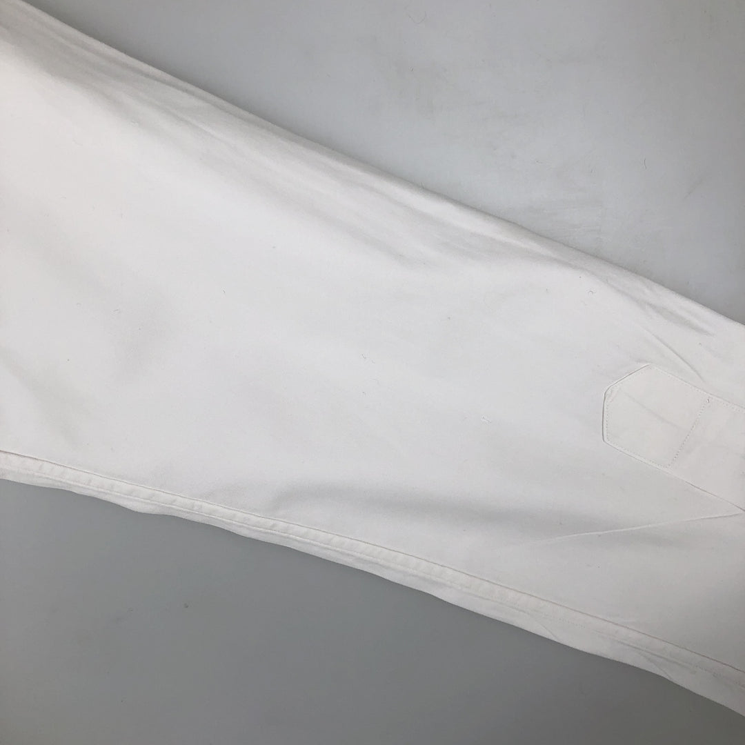 Ralph Lauren POLO by Ralph Lauren CUSTOM FIT Long-Sleeve Button-Down Shirt, Men's Size S (approx.) cotton white type Vintage Second Hand