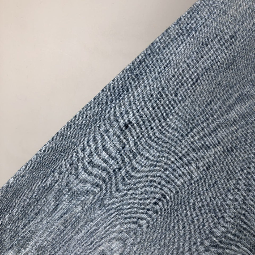 Ralph Lauren button-down long-sleeve chambray shirt, men's size S (approx.) cotton Blue type light blue Vintage Second Hand