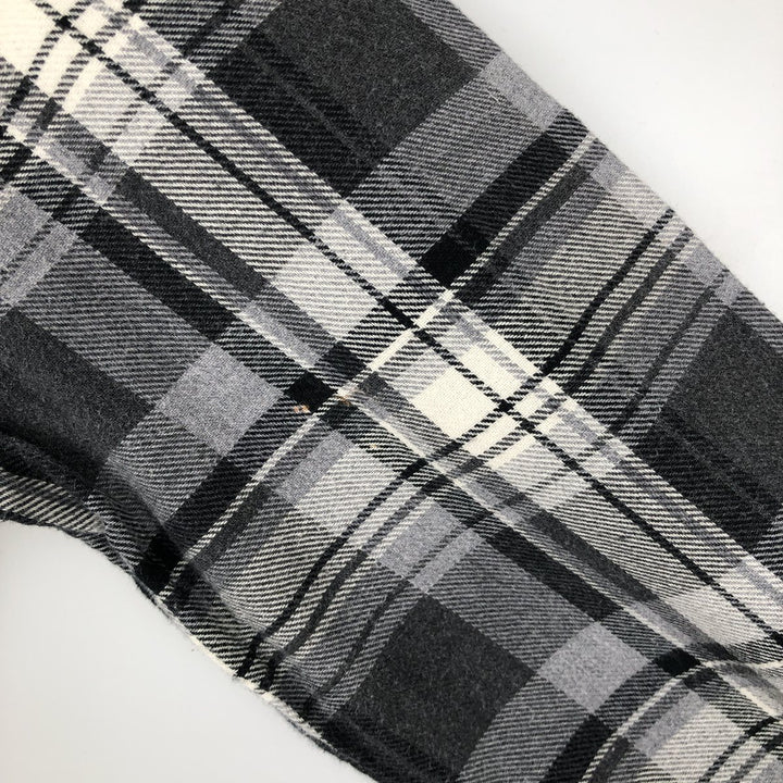 Ralph Lauren CLASSIC FIT Long-Sleeve Button-Down Check Shirt, Women's Size S (approx.) cotton gray type Vintage Second Hand