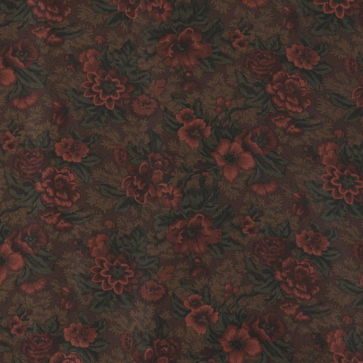 Ralph Lauren LAUREN All-over Botanical Pattern Silk Long A-line Skirt, Women's Size M (approx.) silk Khaki type Vintage Second Hand