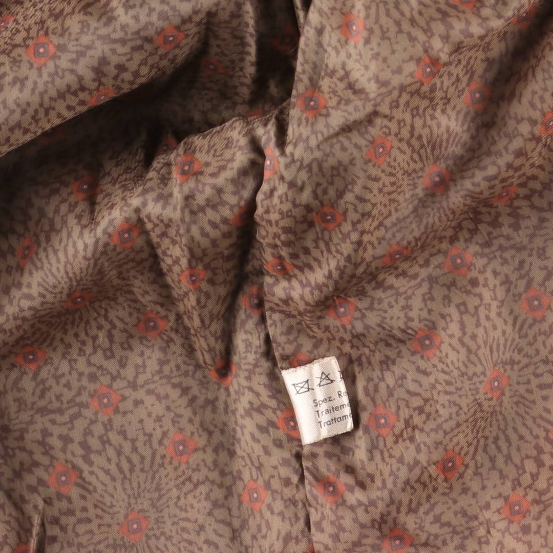 PORTOBELLO'S Padded Leather Blouson, Made in Italy, Men's Size XL, Vintage genuine leather brown type Vintage Second Hand