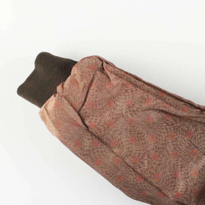 PORTOBELLO'S Padded Leather Blouson, Made in Italy, Men's Size XL, Vintage genuine leather brown type Vintage Second Hand