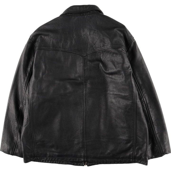 COSA NOVA Swing Top Leather Blouson, Made in Canada, Men's Size XL genuine leather black type Vintage Second Hand