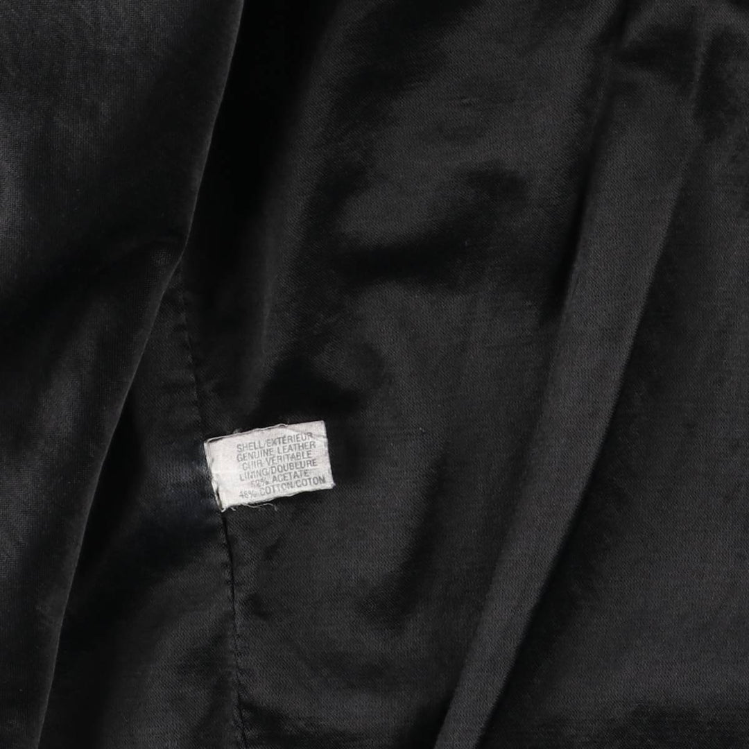 COSA NOVA Swing Top Leather Blouson, Made in Canada, Men's Size XL genuine leather black type Vintage Second Hand