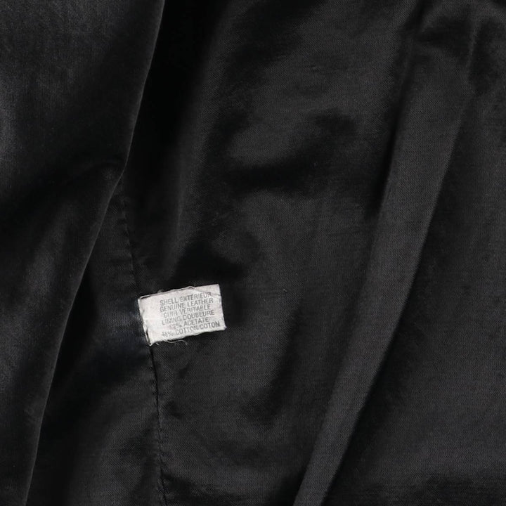 COSA NOVA Swing Top Leather Blouson, Made in Canada, Men's Size XL genuine leather black type Vintage Second Hand