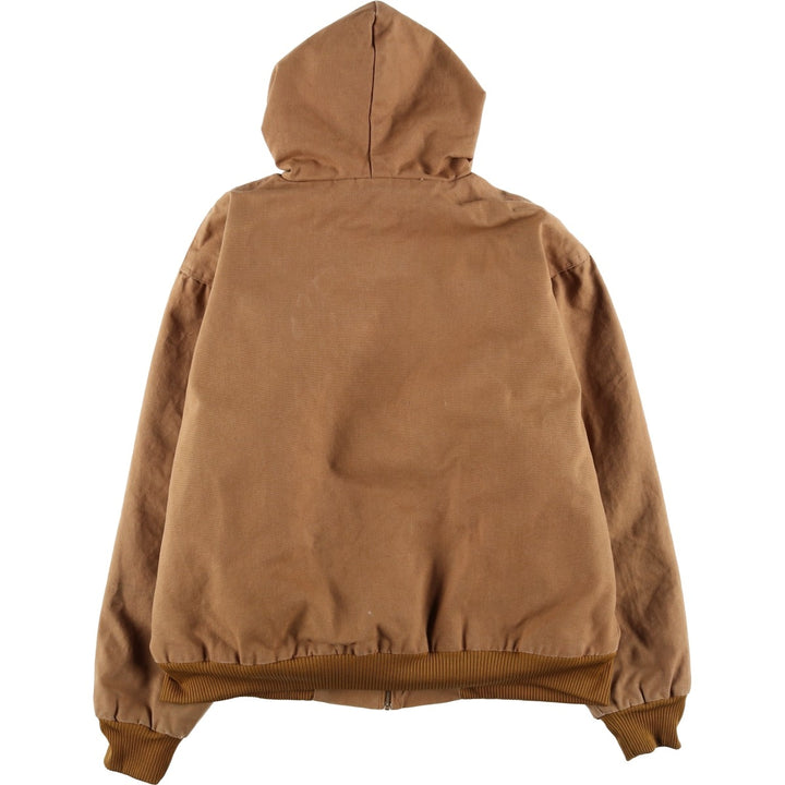 Dickies Active Jacket Type Padded Duck Full Zip Hoodie, Men's XL cotton ocher yellow type Vintage Second Hand