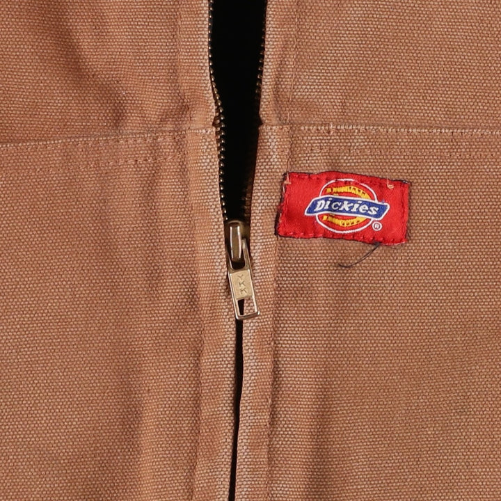 Dickies Active Jacket Type Padded Duck Full Zip Hoodie, Men's XL cotton ocher yellow type Vintage Second Hand