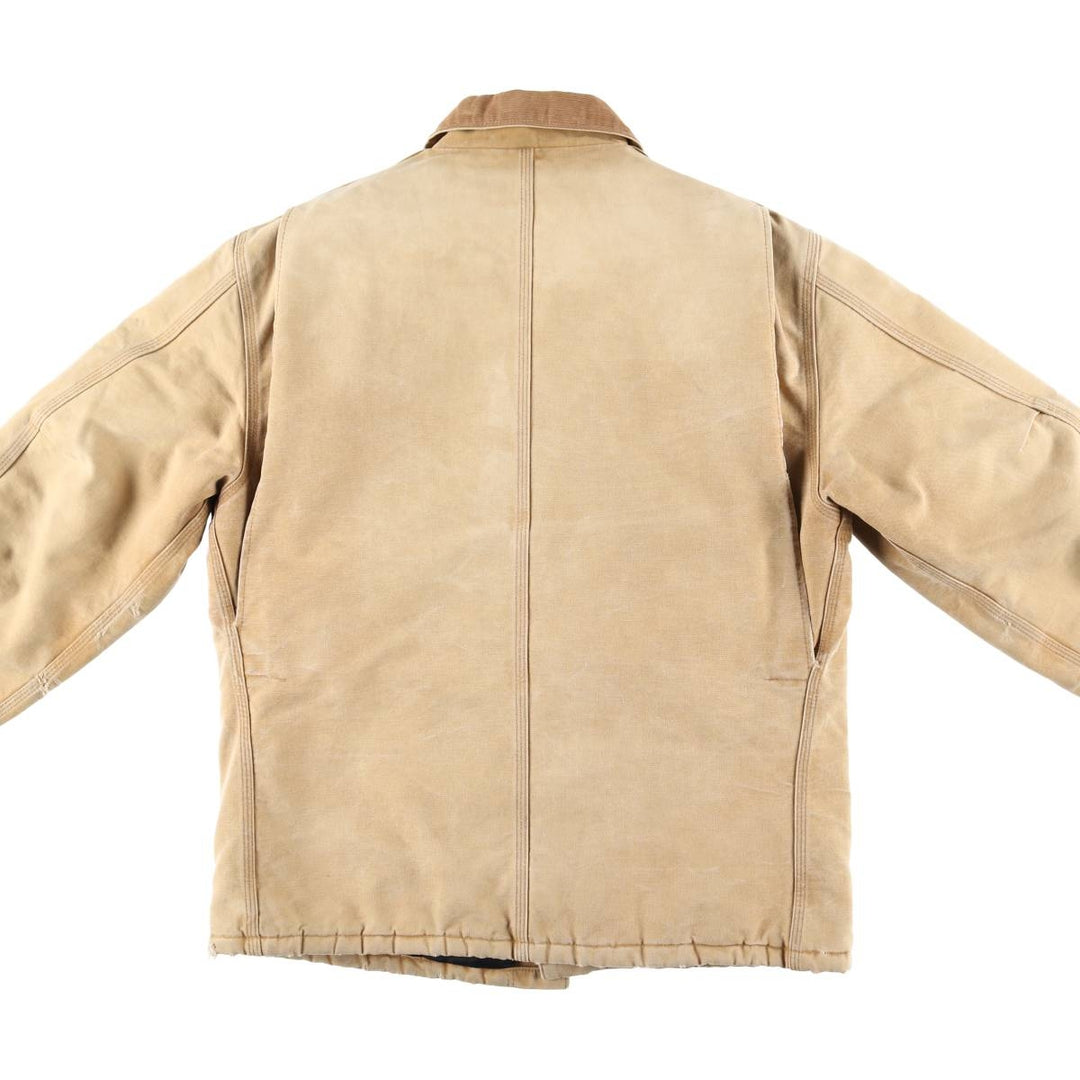 2000'S Carhartt Traditional Padded Duck Work Jacket, Men's Size XL cotton Beige type Vintage Second Hand
