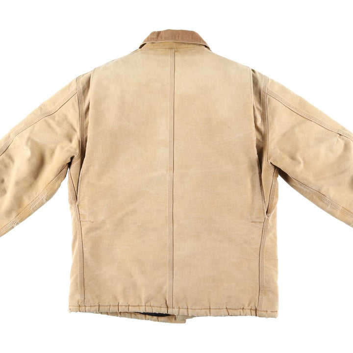 2000'S Carhartt Traditional Padded Duck Work Jacket, Men's Size XL cotton Beige type Vintage Second Hand