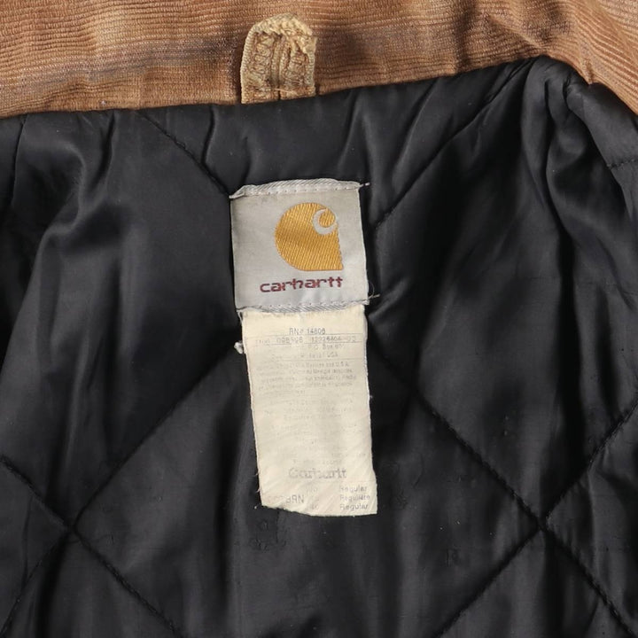 2000'S Carhartt Traditional Padded Duck Work Jacket, Men's Size XL cotton Beige type Vintage Second Hand