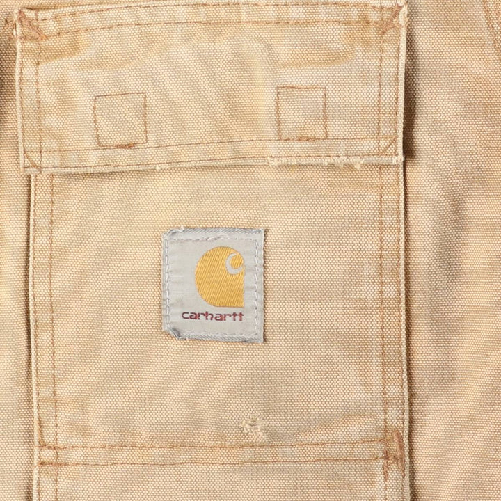 2000'S Carhartt Traditional Padded Duck Work Jacket, Men's Size XL cotton Beige type Vintage Second Hand