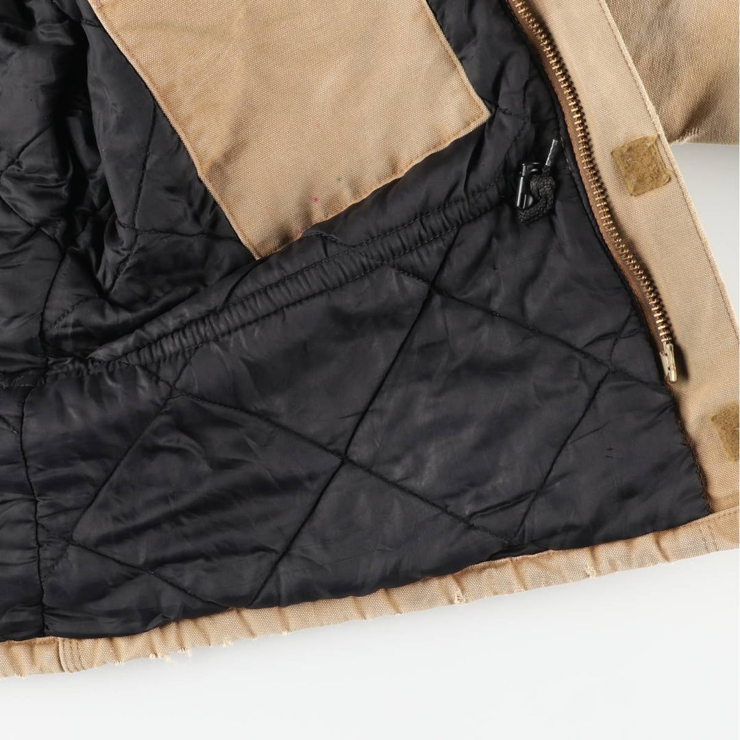 2000'S Carhartt Traditional Padded Duck Work Jacket, Men's Size XL cotton Beige type Vintage Second Hand
