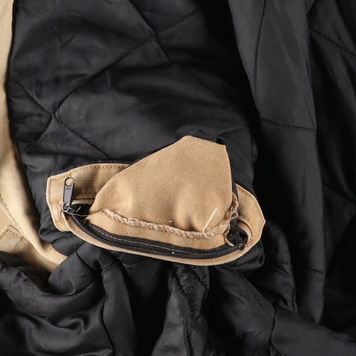 2000'S Carhartt Traditional Padded Duck Work Jacket, Men's Size XL cotton Beige type Vintage Second Hand