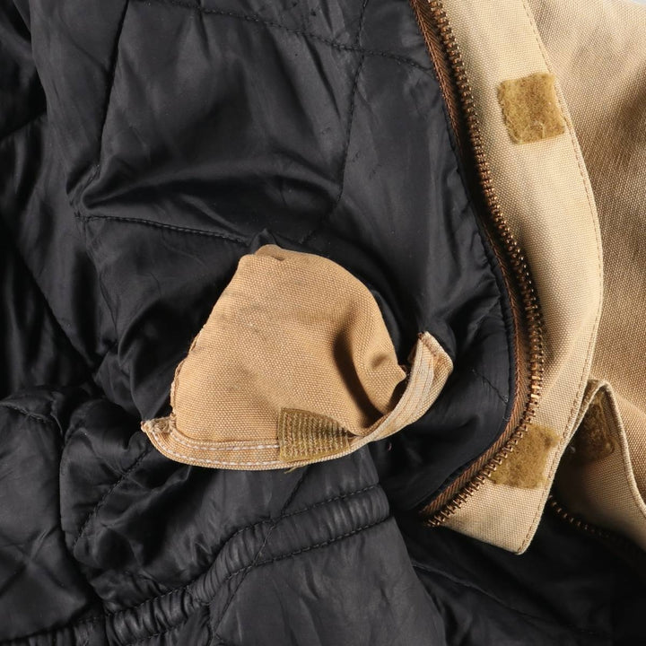2000'S Carhartt Traditional Padded Duck Work Jacket, Men's Size XL cotton Beige type Vintage Second Hand