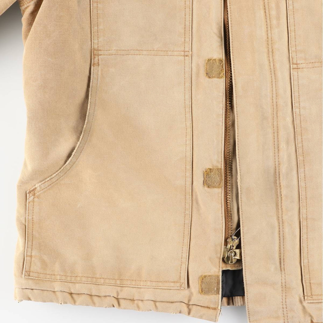 2000'S Carhartt Traditional Padded Duck Work Jacket, Men's Size XL cotton Beige type Vintage Second Hand