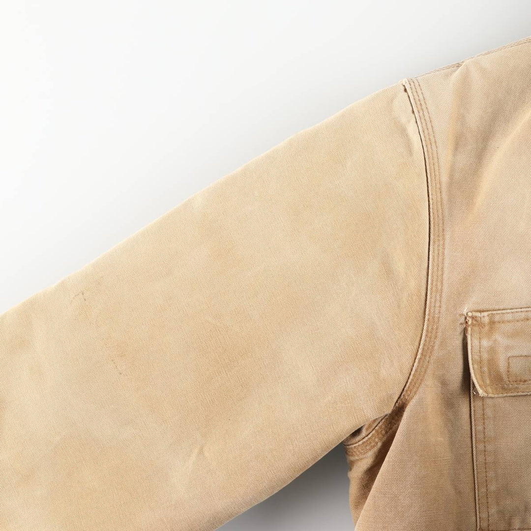 2000'S Carhartt Traditional Padded Duck Work Jacket, Men's Size XL cotton Beige type Vintage Second Hand