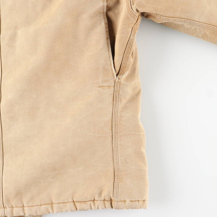 2000'S Carhartt Traditional Padded Duck Work Jacket, Men's Size XL cotton Beige type Vintage Second Hand