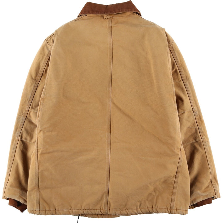 Carhartt Traditional Padded Duck Work Jacket, Men's Size XL unclear ocher yellow type Vintage Second Hand