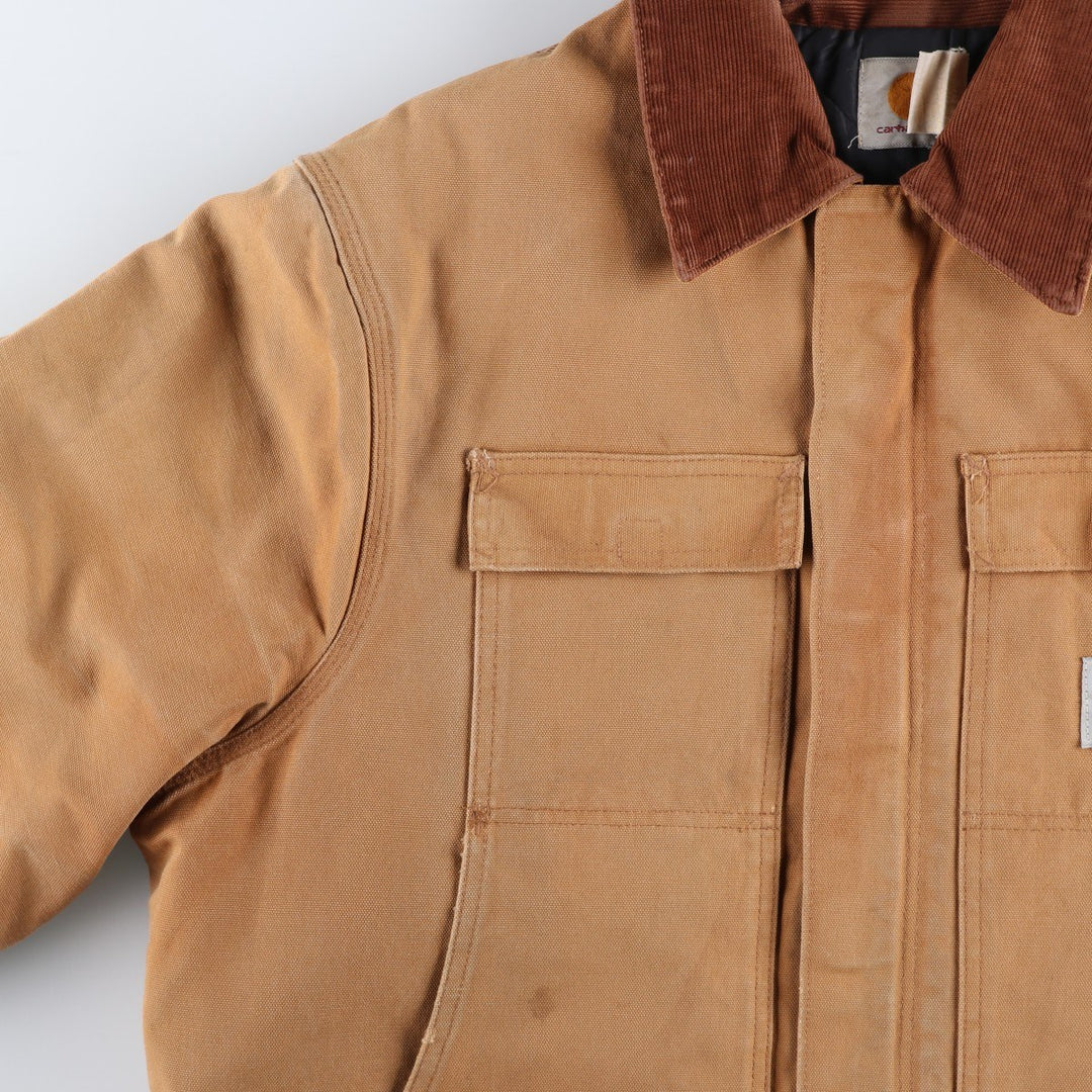 Carhartt Traditional Padded Duck Work Jacket, Men's Size XL unclear ocher yellow type Vintage Second Hand