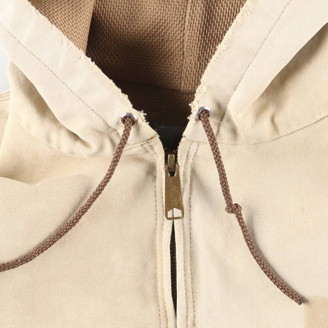 00'S Carhartt Active Jacket Duck Full Zip Parka Made in USA Men's XL cotton unbleached Vintage Second Hand