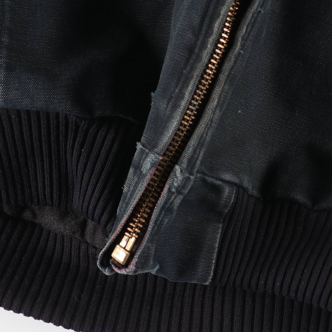 Carhartt Active Jacket, Padded Duck Full-Zip Hoodie, Made in USA, Men's XXL cotton black type Vintage Second Hand