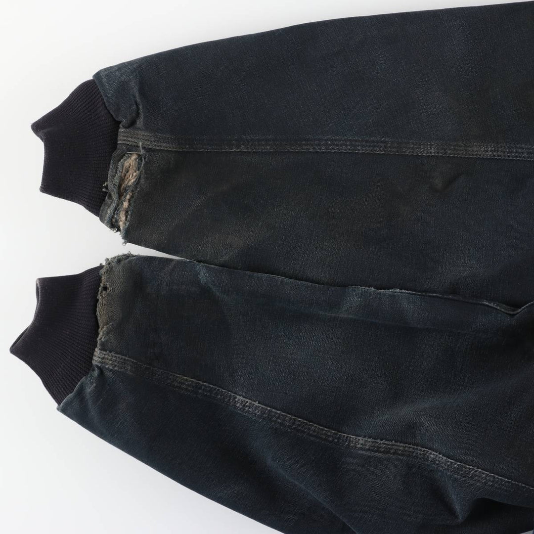 Carhartt Active Jacket, Padded Duck Full-Zip Hoodie, Made in USA, Men's XXL cotton black type Vintage Second Hand