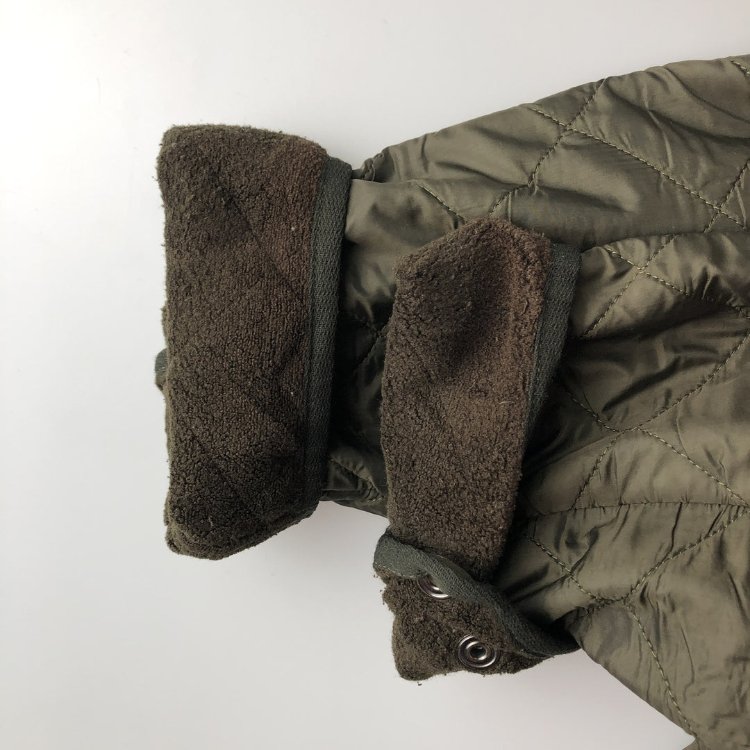 2000s~ Barbour Polarquilted Jacket, Long, Quilted Puffer Jacket, Men's Size M Nylon Khaki type Vintage Second Hand