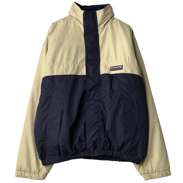Ralph Lauren CHAPS padded puffer jacket, men's size L polyester Beige type Vintage Second Hand