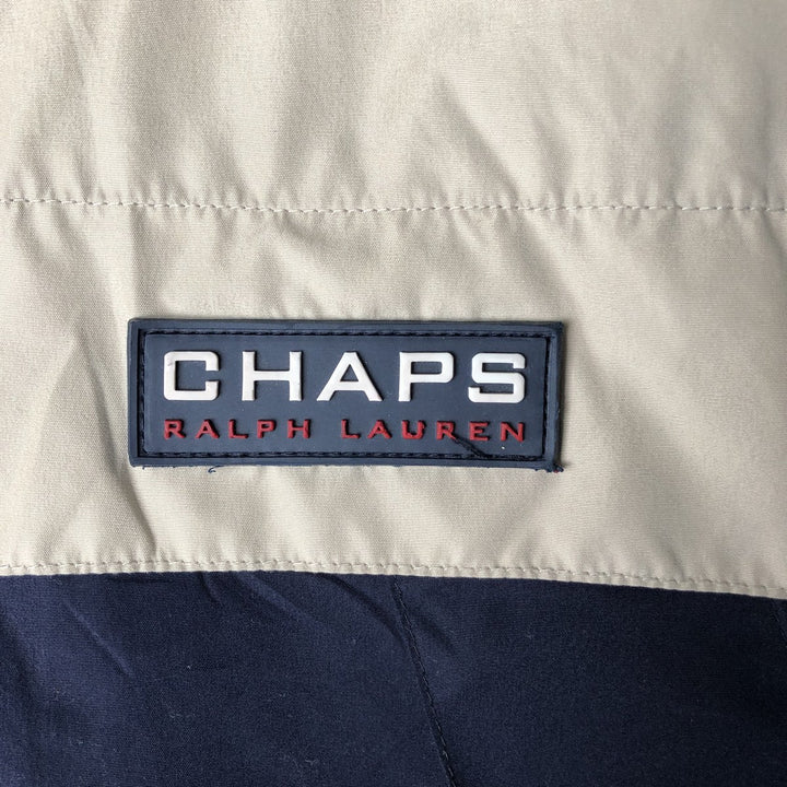 Ralph Lauren CHAPS padded puffer jacket, men's size L polyester Beige type Vintage Second Hand