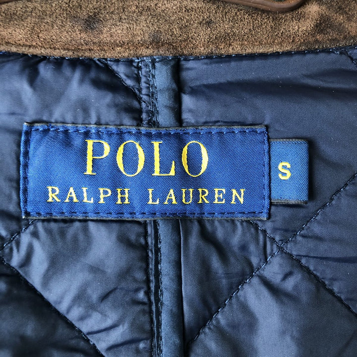 Ralph Lauren POLO RALPH LAUREN quilted puffer jacket, men's size S polyester navy blue type Vintage Second Hand