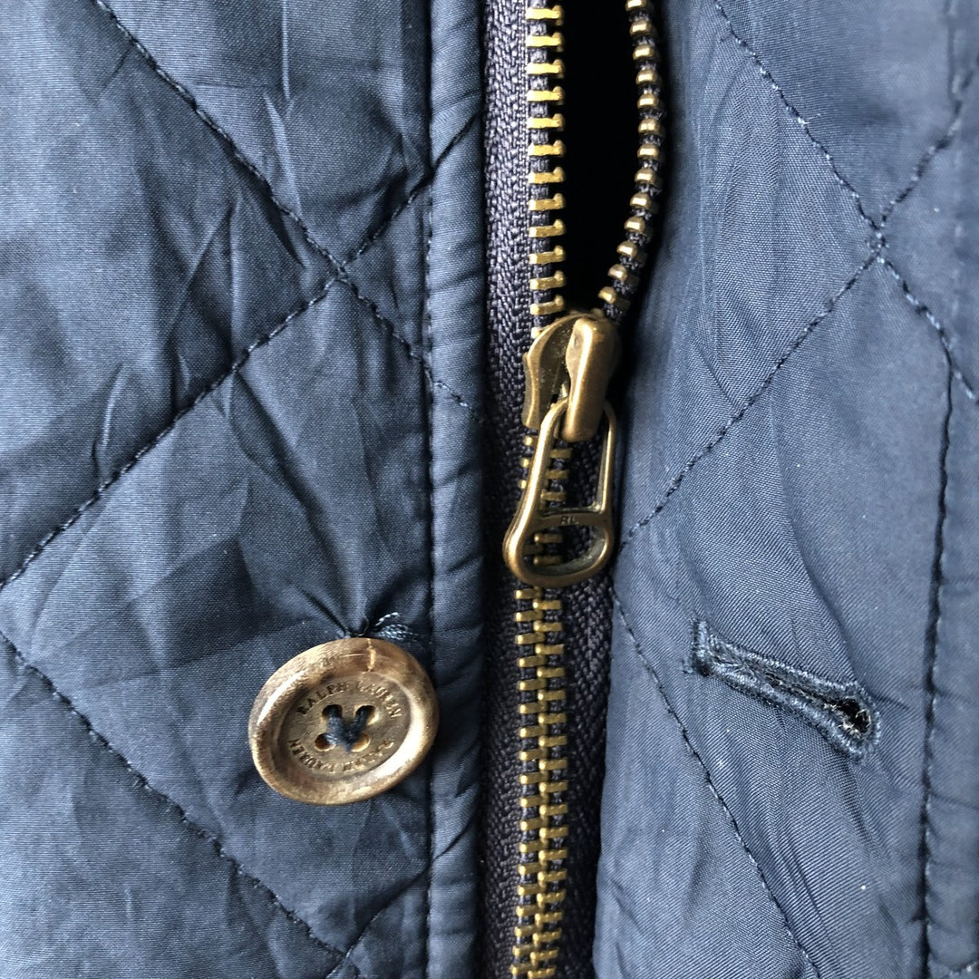 Ralph Lauren POLO RALPH LAUREN quilted puffer jacket, men's size S polyester navy blue type Vintage Second Hand