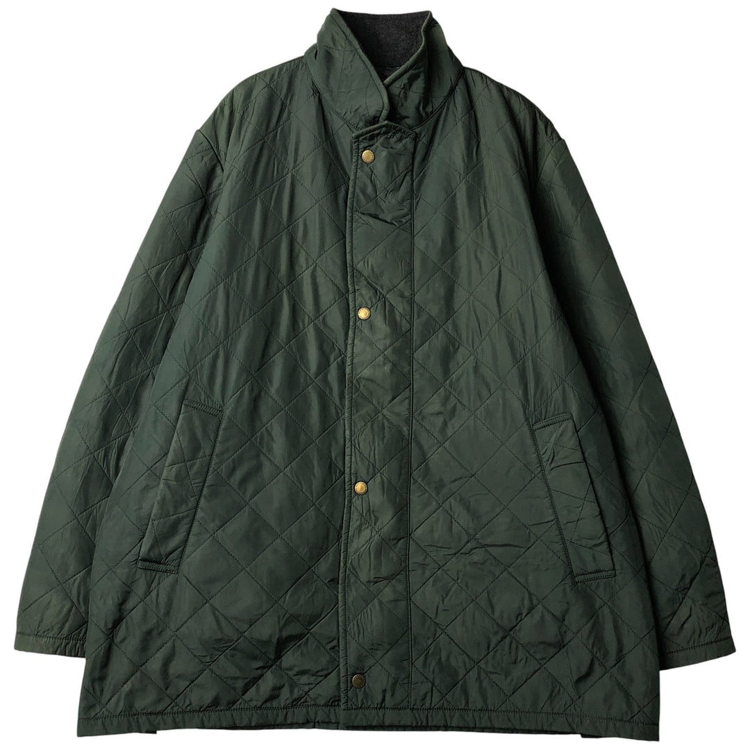 Burberry's BURBERRY LONDON quilted puffer jacket, men's size XL unclear dark green Vintage Second Hand